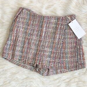 Zara Multicolor Tweed Women Skort